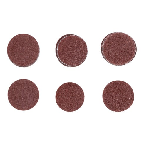 BGS Set di fogli abrasivi per levigatrice rotorbitale, Ø30mm K 60 - 80 - 120, 30pz.