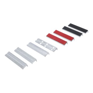 BGS Set di ganasce di protezione per morsa, in alluminio, 150mm, 8pz.