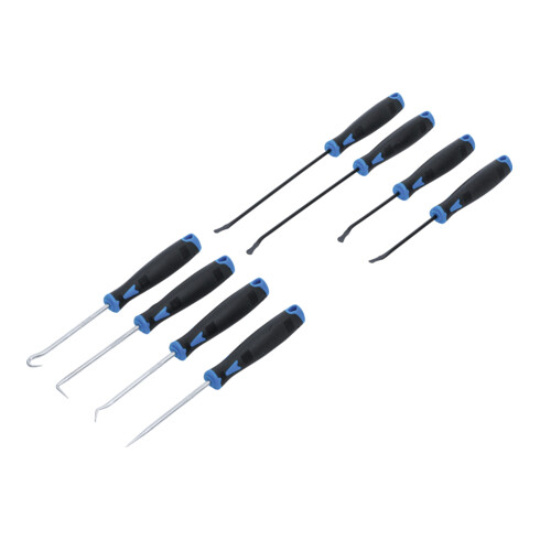 BGS Set di ganci con punte diritte e arrotondate, 8pz.