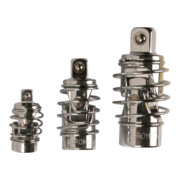 BGS Set di giunti cardanici con molla 6,3mm (1/4") / 10mm (3/8") / 12,5mm (1/2"), 3pz.