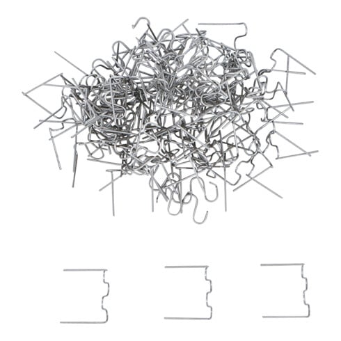 BGS Set di graffe di riparazione, forma ondulata, 0,6mm, 100pz.
