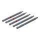 BGS Set di inserti, attacco esagonale esterno 6,3 mm (1/4"), esagonale interno, profilo a T (per TX), lunghezza 110 mm, 5 pezzi-2