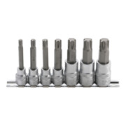 BGS Set di inserti bit azionamento quadro interno 10mm (3/8") / 12,5mm (1/2") profilo a cuneo (per RIBE) M6 - M14, 7pz.