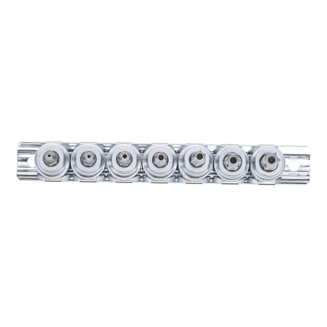 BGS Set di inserti bit azionamento quadro interno 10mm (3/8") con profilo a T (per TX) e foro T15 - T50, 7pz.