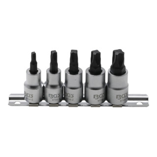 BGS Set di inserti bit azionamento quadro interno 10mm (3/8") profilo quadro (per MTS-Mortorq) MTS0 - MTS04, 5pz.