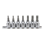 BGS Set di inserti bit azionamento quadro interno 10mm con profilo a T (per TX) T15 - T50, 7pz.