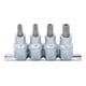 BGS Set di inserti bit azionamento quadro interno 12,5mm (1/2") con profilo a T (per TX) con foro T40 - T55, 4pz.-1