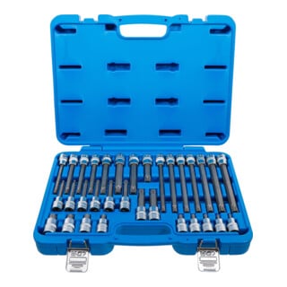 BGS Set di inserti bit azionamento quadro interno 12,5mm (1/2") profilo a cuneo (per RIBE), 32pz.