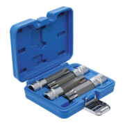 BGS Set di inserti bit azionamento quadro interno 12,5mm (1/2") profilo a T (per TX) con foro, 4pz.-2