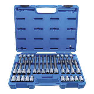 BGS Set di inserti bit azionamento quadro interno 12,5mm (1/2") Profilo TP (per TX Plus) TP20 - TP70, 32pz.
