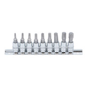 BGS Set di inserti bit azionamento quadro interno 6,3mm con profilo a T (per TX) T10 - T50, 9pz.