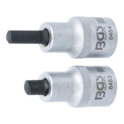 BGS Set di inserti distanziatori per il bloccaggio dei puntoni a molla, azionamento quadro interno, 12,5mm 5x7mm + 5,5x8,2mm, 2pz.