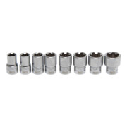 BGS Set di inserti per chiavi a bussola con profilo a T Plus (per TX Plus), azionamento quadro interno 12,5mm (1/2") apertura 18EP - 32EP, 8pz.-3