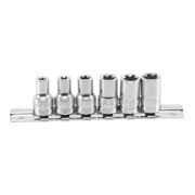 BGS Set di inserti per chiavi a bussola con profilo a T Plus (per TX Plus), azionamento quadro interno 6,3mm (1/4") apertura 6EP - 12EP, 6pz.