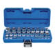 BGS Set di inserti per chiavi a bussola con profilo E, azionamento quadro interno 6,3mm (1/4") / 12,5mm (1/2"), apertura E4 - E24, 28pz.-1