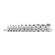 BGS Set di inserti per chiavi a bussola con profilo E, azionamento quadro interno 6,3mm / 10mm, apertura E4 - E20, 12pz.-1