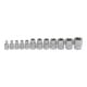 BGS Set di inserti per chiavi a bussola con profilo E, azionamento quadro interno 6,3mm / 10mm, apertura E4 - E20, 12pz.-3