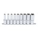 BGS Set di inserti per chiavi a bussola con profilo E, azionamento quadro interno profondo 12,5mm (1/2") apertura E10 - E24, 9pz.-1