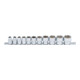 BGS Set di inserti per chiavi a bussola esagonale, azionamento quadro interno 10mm (3/8"), apertura 5/16" - 7/8", 11pz.-1