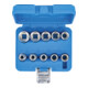 BGS Set di inserti per chiavi a bussola esagonali, azionamento quadro interno 12,5mm, in pollici, 10pz.-5