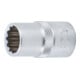 BGS Set di inserti per chiavi a bussola poligonale, azionamento quadro interno 12,5mm (1/2"), in pollici, 10pz.-2
