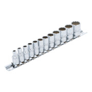 BGS Set di inserti per chiavi a bussola poligonale, azionamento quadro interno 6,3mm, in pollici, 12pz.-2