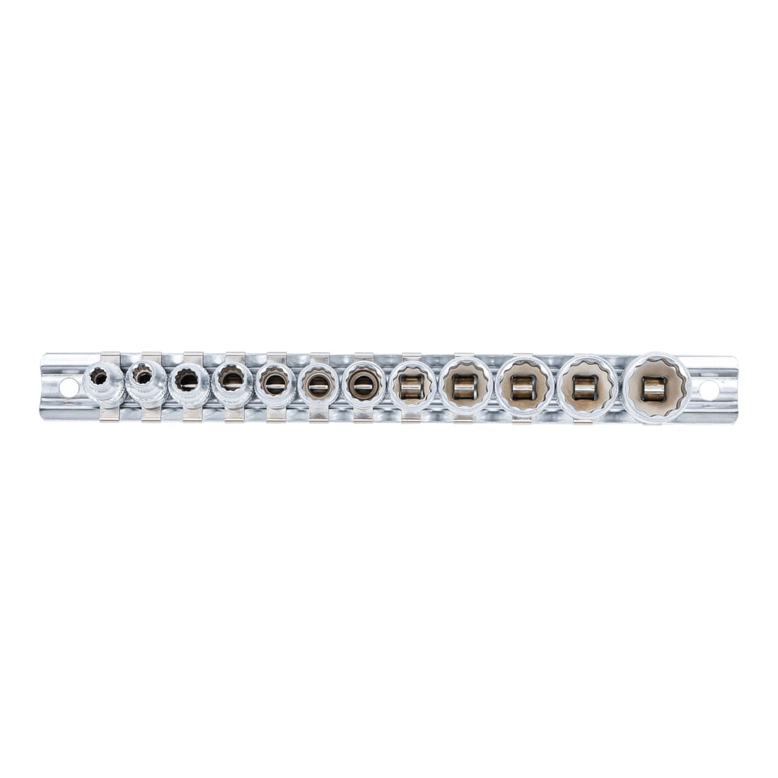 BGS Set di inserti per chiavi a bussola poligonale, azionamento quadro interno 6,3mm, in pollici, 12pz.