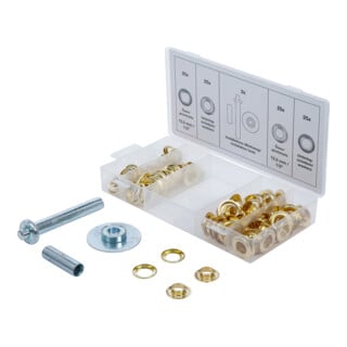 BGS Set di installazione di occhielli, 103pz.