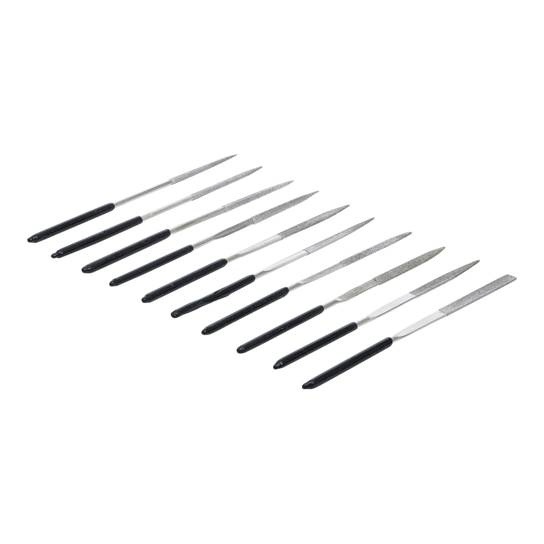 BGS Set di lime diamantate diritte 140x3mm, 10pz.