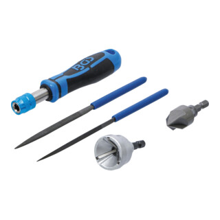 BGS Set di lime e sbavatori esterni/interni 5pz.