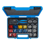 BGS Set di pinze di serraggio con assortimento di terminali, 1000pz.