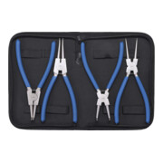 BGS Set di pinze per anelli elastici, 225mm, 4pz.