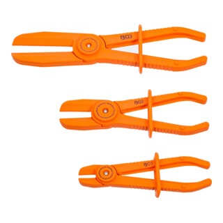 BGS Set di pinze stringitubo, 155-255mm, 3pz.