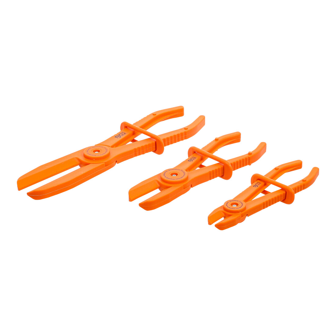 BGS Set di pinze stringitubo, 155-255mm, 3pz.