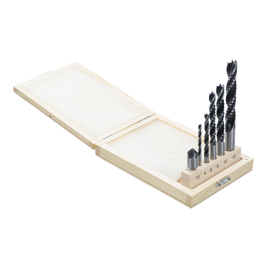 BGS Set di punte a corona per frese per legno, 4 - 12mm, 6pz.