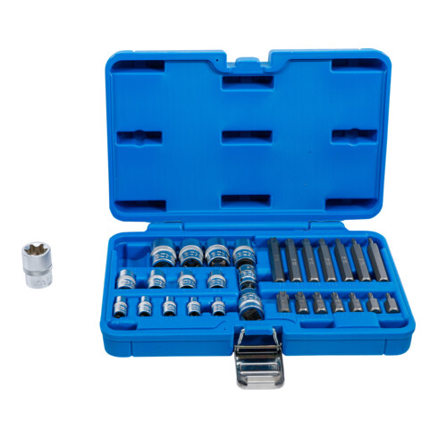 BGS Set di punte e bussole profilo E / profilo T (per Torx), 30pz.