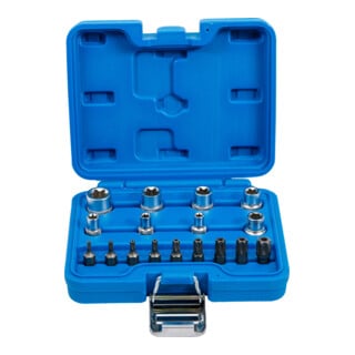 BGS Set di punte e bussole profilo E / profilo T (per TX), 17pz.