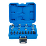 BGS Set di punte e bussole profilo E / profilo T (per TX), 17pz.