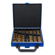 BGS Set di punte elicoidali e a gradino HSS nitruro di titanio 1 - 10mm, 119pz.