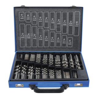BGS Set di punte elicoidali HSS 1 - 10mm, 170pz.