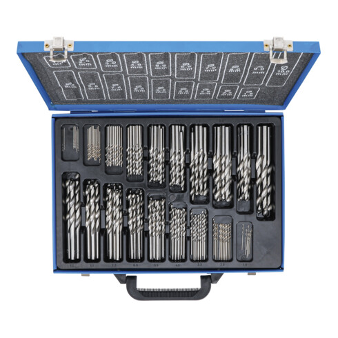 BGS Set di punte elicoidali HSS 1 - 10mm, 170pz.