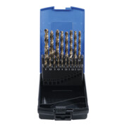 BGS Set di punte elicoidali HSS-G M35 in acciaio al cobalto 1 - 10mm, 19pz.