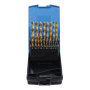 BGS Set di punte elicoidali HSS-G nitruro di titanio 1 - 10mm, 19pz.
