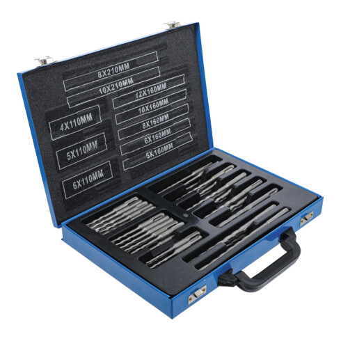 BGS Set di punte per martello con attacco SDS, punta in metallo duro 4 - 12mm, 56pz.