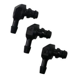 BGS Set di raccordi in plastica, forma a L, 30 pz.