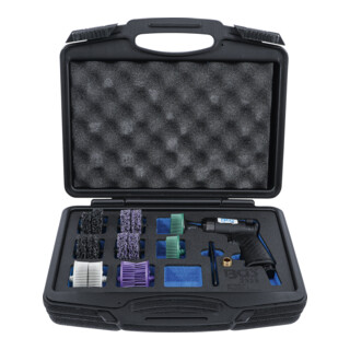 BGS Set di smerigliatrici per setole ad aria compressa, 17pz.