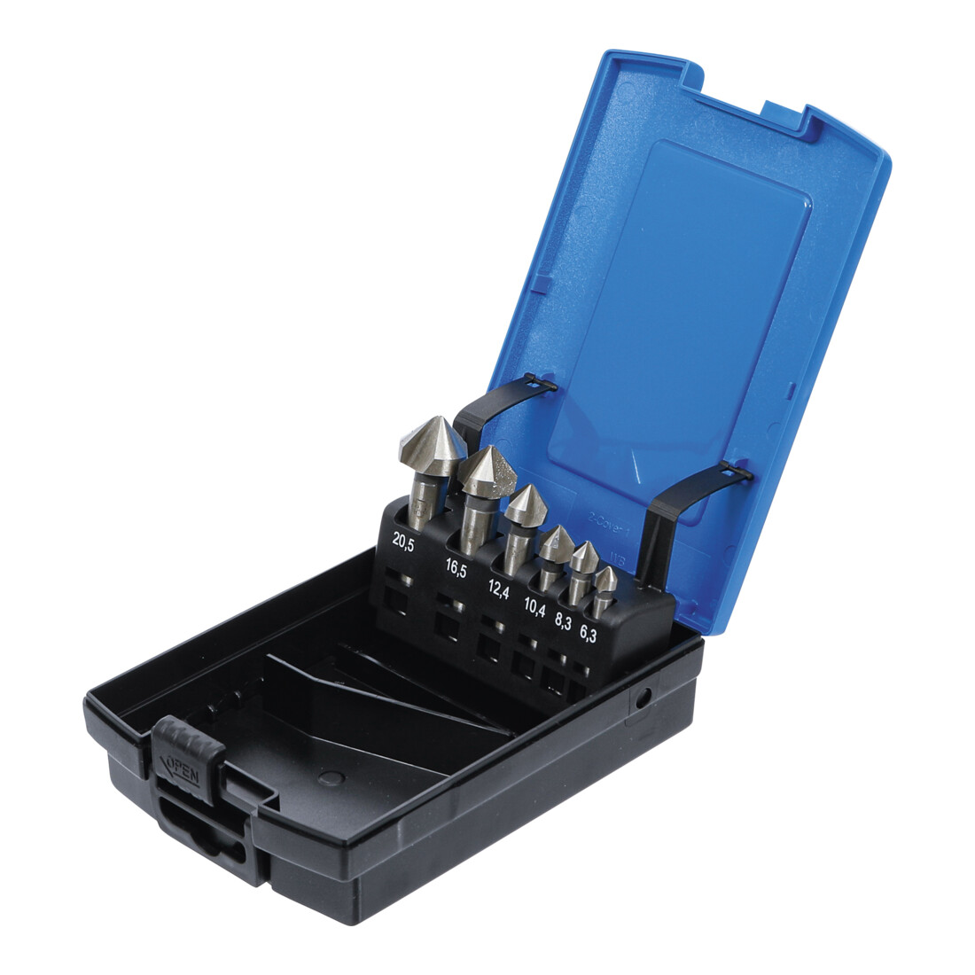 BGS Set di svasatori HSS DIN 335, forma C, 6pz.