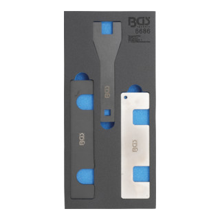 BGS Set di utensili per la regolazione del motore per motori a benzina Opel 1.0, 1.4 L