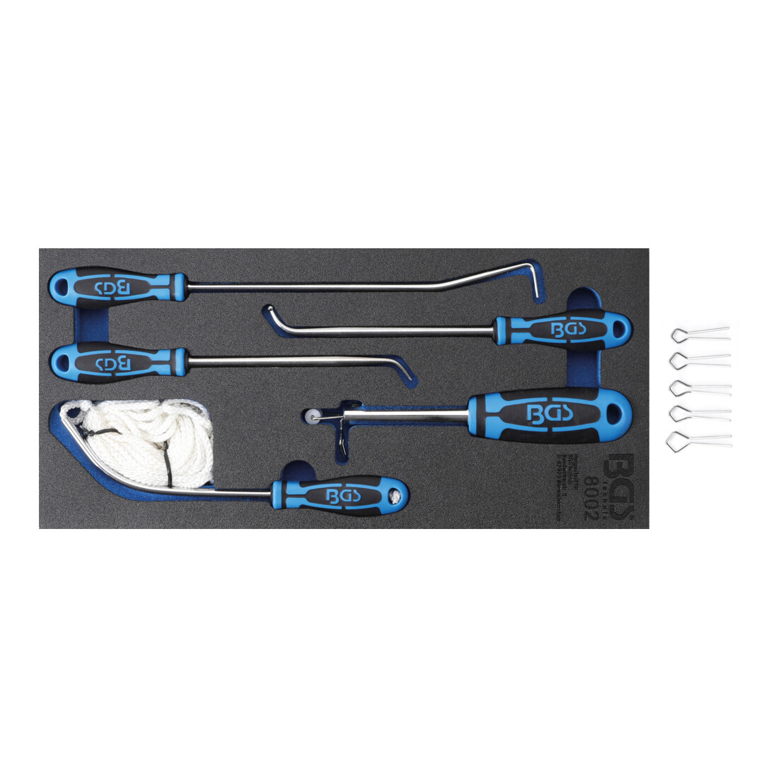 BGS Set di utensili per parabrezza, 5pz.