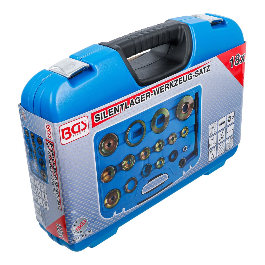BGS Set di utensili per silent block, per VAG, 18pz.